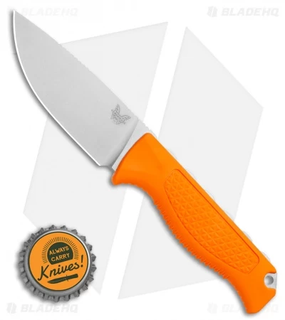 Benchmade 15006 Steep Country Fixed Blade Knife Orange Santoprene (3.5" SW) 6 Benchmade 15006 Steep Country Fixed Blade Knife Orange Santoprene (3.5" SW) - Image 4