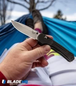 Benchmade 427 Mini Vallation AXIS-Assist Knife Black (3.2" Satin) -Knives Benchmade Store Benchmade 427 Mini Vallation AXIS Assist Knife Black Satin BHQ 97770 kp hammock web