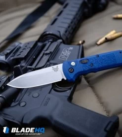Benchmade 4400-1 Casbah Automatic Knife Blue Grivory (3.4" Satin) -Knives Benchmade Store Benchmade 4400 1 Casbah Automatic Knife Blue Grivory Satin BHQ51629 kp tactical web