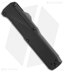 Benchmade 4600 Phaeton D/A OTF Automatic Knife Black (3.45" Satin) -Knives Benchmade Store Benchmade 4600 Phaeton DA black satin BHQ 51635 er spine