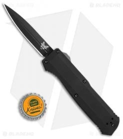 Benchmade 4700DLC Precipice D/A OTF Automatic Knife (3.4" Black DLC) -Knives Benchmade Store Benchmade 4700DLC Precipice DA OTF Automatic Knife black dlc BHQ 51644 jr bottlecap