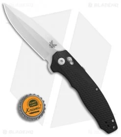 Benchmade 495 Vector AXIS-Assist Knife Black G-10 (3.6" Satin) -Knives Benchmade Store Benchmade 495 Vector Black G10 satin BHQ 78757 er bottlecap