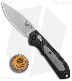 Benchmade Mini Freek AXIS Lock Knife Black/Gray (3" Stonewash) 565 -Knives Benchmade Store Benchmade 565 Mini Freek Black Gray satin BHQ 78762 er bottlecap