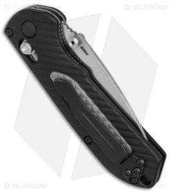 Benchmade Mini Freek AXIS Lock Knife Black/Gray (3" Stonewash) 565 -Knives Benchmade Store Benchmade 565 Mini Freek Black Gray satin BHQ 78762 er side