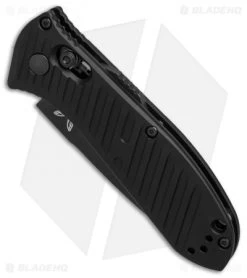 Benchmade 5750SBK Mini Presidio II Automatic Knife (3.2" Black Serr) -Knives Benchmade Store Benchmade 5750 SBK Mini Presidio II black serr BHQ 78772 er spine