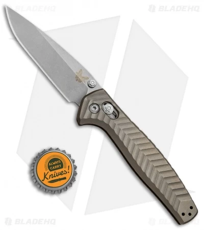 Benchmade 781 Anthem AXIS Lock Folding Knife Bronze Titanium (3.5" Stonewash) 6 Benchmade 781 Anthem AXIS Lock Folding Knife Bronze Titanium (3.5" Stonewash) - Image 4