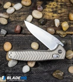 Benchmade 781 Anthem AXIS Lock Folding Knife Bronze Titanium (3.5" Stonewash) 11 Benchmade 781 Anthem AXIS Lock Folding Knife Bronze Titanium (3.5" Stonewash) -Knives Benchmade Store Benchmade 781 Anthem AXIS Lock Folding Knife Bronze Titanium Stonewash BHQ 51621 kp dark wood web