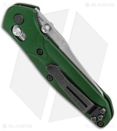 Benchmade 945 Mini Osborne AXIS Lock Knife Green (2.9" Satin) 5 Benchmade 945 Mini Osborne AXIS Lock Knife Green (2.9" Satin) - Image 3
