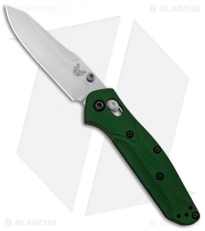 Benchmade 945 Mini Osborne AXIS Lock Knife Green (2.9" Satin) 3 Benchmade 945 Mini Osborne AXIS Lock Knife Green (2.9" Satin)