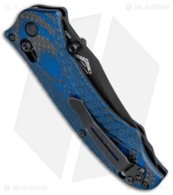 Benchmade Rift 950BK-1801 Limited Edition SHOT Show 2018 Knife CF/Blue G-10 -Knives Benchmade Store Benchmade 950BK 1801 Rift Osborne Black BHQ 78787 jr side