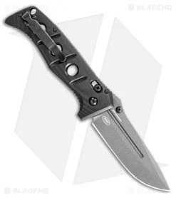 Benchmade Adamas AXIS Lock Knife Black G-10 (3.8" Gray) 275GY-1 -Knives Benchmade Store Benchmade Adamas AXIS Lock Knife Black G 10 3.8 Gray 275GY 1 BHQ 118560 LS Back