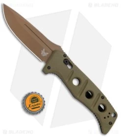 Benchmade Adamas Automatic Knife Olive G-10 (3.8" FE) 2750FE-2 -Knives Benchmade Store Benchmade Adamas Auto Olive G 10 FE 2750FE 2 BHQ 118568 jr bottlecap
