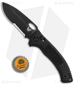 Benchmade Aileron AXIS Lock Knife Black G-10 (3.45" Black Serr) 737SBK -Knives Benchmade Store Benchmade Aileron AXIS Lock Black G 10 Black Serr 737SBK BHQ 88739 jr bottlecap
