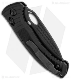Benchmade Aileron AXIS Lock Knife Black G-10 (3.45" Black Serr) 737SBK -Knives Benchmade Store Benchmade Aileron AXIS Lock Black G 10 Black Serr 737SBK BHQ 88739 jr side