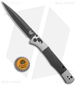 Benchmade Auto Fact AXIS Lock Knife Aluminum/CF (4" Black DLC) 4170BK -Knives Benchmade Store Benchmade Auto Fact AXIS Lock Aluminum CF Black DLC 4170BK BHQ 118572 jr bottlecap