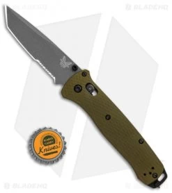 Benchmade Bailout AXIS Lock Knife Green Aluminum (3.4" Gray Serr) 537SGY-1 -Knives Benchmade Store Benchmade Bailout AXIS Green Aluminum Gray Serr 537SGY 1 BHQ 104897 jr bottlecap
