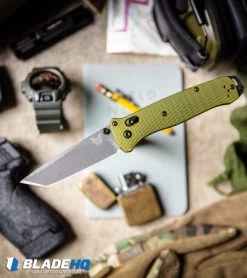 Benchmade Bailout AXIS Lock Knife Green Aluminum (3.4" Gray M4) 537GY-1 -Knives Benchmade Store Benchmade Bailout AXIS Lock Knife Green Aluminum Gray 537GY 1 BHQ 104895 kp loadout web