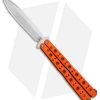 Benchmade 51 Morpho Balisong Butterfly Knife Orange G-10 (4.25" SW) 51-1801 -Knives Benchmade Store Benchmade Balisong Orange 51 jr