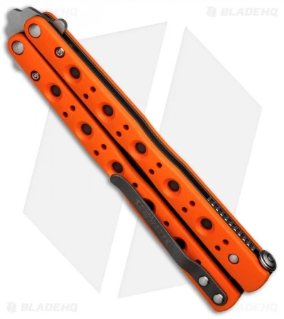 Benchmade 51 Morpho Balisong Butterfly Knife Orange G-10 (4.25" SW) 51-1801 5 Benchmade 51 Morpho Balisong Butterfly Knife Orange G-10 (4.25" SW) 51-1801 - Image 3