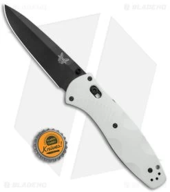 Benchmade Barrage Limited Edition AXIS-Assist Knife White FRN (3.25" Black S90V) -Knives Benchmade Store Benchmade Barrage Limited Edition AXIS Assist Lock White FRN Black BHQ 175594 jr bottlecap