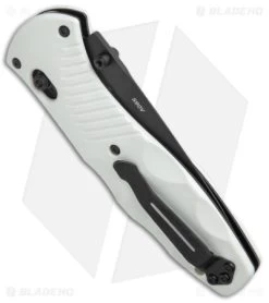 Benchmade Barrage Limited Edition AXIS-Assist Knife White FRN (3.25" Black S90V) -Knives Benchmade Store Benchmade Barrage Limited Edition AXIS Assist Lock White FRN Black BHQ 175594 jr side