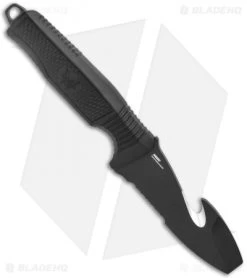 Benchmade H2O Fixed Blade Dive Knife Black Santoprene (3.5" Black Serr) 8 Benchmade H2O Fixed Blade Dive Knife Black Santoprene (3.5" Black Serr) -Knives Benchmade Store Benchmade Black Fixed Blade Dive Knife 112SBK BLK Black Serr BHQ 123886 jr spine 1