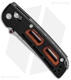 Benchmade Nakamura 486 Saibu AXIS Lock Knife Black G-10/Cocobolo (3" Satin) -Knives Benchmade Store Benchmade Black Wood jr spine