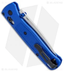 Benchmade Bugout AXIS Lock Pocket Knife Blue (3.24" Satin) 535 16 Benchmade Bugout AXIS Lock Pocket Knife Blue (3.24" Satin) 535 -Knives Benchmade Store Benchmade Bugout AXIS Blue Satin 535 BHQ 74149 jr side