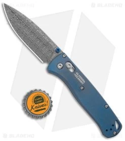 Benchmade Bugout AXIS Lock Knife Blue Titanium (3.2" Damasteel) 535-2204 -Knives Benchmade Store Benchmade Bugout AXIS Lock Blue Ti Damasteel BHQ 175025 jr bottlecap