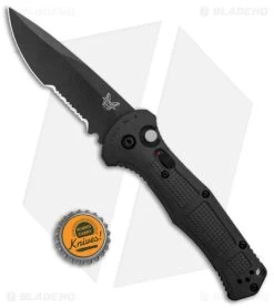 Benchmade Claymore Automatic Knife Black Grivory (3.6" Black Serr) 9070SBK -Knives Benchmade Store Benchmade Claymore Auto Ranger Black Grivory Black Serr 9070SBK 1 BHQ 118570 jr bottlecap