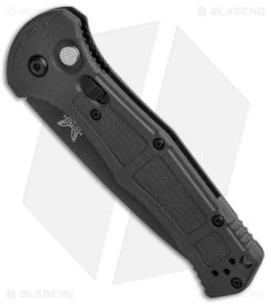 Benchmade Claymore Automatic Knife Black Grivory (3.6" Black Serr) 9070SBK -Knives Benchmade Store Benchmade Claymore Auto Ranger Black Grivory Black Serr 9070SBK 1 BHQ 118570 jr spine