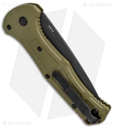 Benchmade Claymore Auto Knife OD Green Grivory (3.6" Black Serr) 9070SBK-1 5 Benchmade Claymore Auto Knife OD Green Grivory (3.6" Black Serr) 9070SBK-1 - Image 3