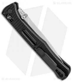 Benchmade Fact AXIS Lock Knife Black Aluminum (3.95" Satin) 417 -Knives Benchmade Store Benchmade Fact AXIS Lock Black Aluminum Satin 417 BHQ 78773 jr side
