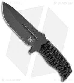 Benchmade Fixed Adamas Fixed Blade Knife Black (4.2" Black) 375BK-1 -Knives Benchmade Store Benchmade Fixed Adamas Black Paracord Black BHQ 118579 jr