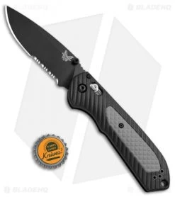 Benchmade Freek AXIS Lock Knife Black/Gray (3.6" Black Serr) 560SBK -Knives Benchmade Store Benchmade Freek AXIS Black Gray Black Serr 560SBK BHQ 51606 jr bottlecap 2