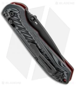Benchmade Freek AXIS Lock Folding Knife Black/Red G-10 M4 (3.6" Serr) 560SBK-1 -Knives Benchmade Store Benchmade Freek AXIS Lock Black Red G 10 Serr 560SBK 1 BHQ 92608 jr side