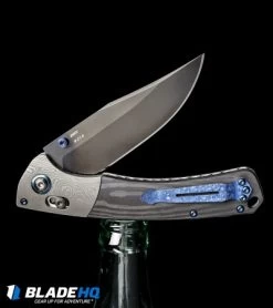 Benchmade Gold Class Crooked River AXIS Lock Knife Carbon Fiber (4" Black DLC) -Knives Benchmade Store Benchmade Gold Class Crooked River AXIS Lock Knife Carbon Fiber Black DLC BHQ 101624 kp black bottle back web