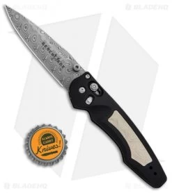 Benchmade Gold Class Emissary Spring Assisted Axis Knife (3" Damasteel) 470-131 -Knives Benchmade Store Benchmade Gold Class Emissary SA Axis Damasteel 470 131 BHQ 15144 jr bottlecap