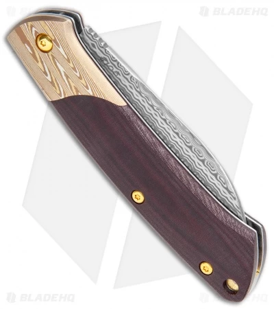 Benchmade Gold Class Proper Slip Joint Knife Black/Burgundy Micarta (2.8 Dama) 5 Benchmade Gold Class Proper Slip Joint Knife Black/Burgundy Micarta (2.8 Dama) - Image 3