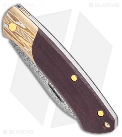 Benchmade Gold Class Proper Slip Joint Knife Black/Burgundy Micarta (2.8 Dama) 4 Benchmade Gold Class Proper Slip Joint Knife Black/Burgundy Micarta (2.8 Dama) - Image 2