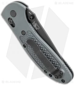 Benchmade Griptilian AXIS Lock Knife Gray (3.45" Black Serr) 551SBKGRY-S30V -Knives Benchmade Store Benchmade Griptilian AXIS Lock Gray G 10 Black Serr 551SBKGRY S30V BHQ 123894 jr side