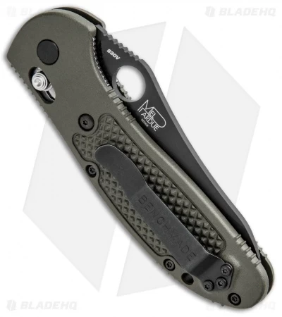 Benchmade Griptilian AXIS Lock Knife OD Green (3.45" Black) 550BKOD-S30V 5 Benchmade Griptilian AXIS Lock Knife OD Green (3.45" Black) 550BKOD-S30V - Image 3