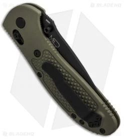 Benchmade Griptilian AXIS Lock Knife Olive Drab (3.45" Black) 551BKOD-S30V -Knives Benchmade Store Benchmade Griptilian AXIS Lock Olive Drab Black 551BKOD S30V BHQ 6200 jr side