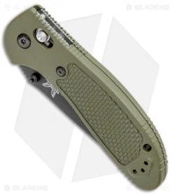 Benchmade Griptilian AXIS Lock Knife Olive Drab (3.45" Black Serr) 551SBKOD-S30V -Knives Benchmade Store Benchmade Griptilian AXIS Lock Olive Drab Black Serr 551SBKOD S30V BHQ 3335 jr spine