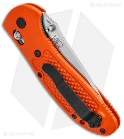 Benchmade Griptilian AXIS Lock Knife Orange (3.45" Satin) 551-ORG-S30V -Knives Benchmade Store Benchmade Griptilian AXIS Lock Orange Satin 551 ORG S30V BHQ 3561 jr side