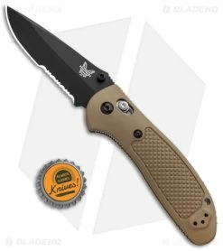 Benchmade Griptilian AXIS Lock Knife Sand (3.45" Black Serr) 551SBKSN-154CM 7 Benchmade Griptilian AXIS Lock Knife Sand (3.45" Black Serr) 551SBKSN-154CM -Knives Benchmade Store Benchmade Griptilian AXIS Lock Sand Black Serr 551SBKSN S30V BHQ 3334 jr bottlecap