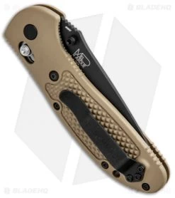 Benchmade Griptilian AXIS Lock Knife Sand (3.45" Black) 551BKSN-S30V -Knives Benchmade Store Benchmade Griptilian AXIS Sand Black 551BKSN S30V BHQ 6224 jr side