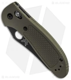 Benchmade Griptilian AXIS Lock Knife Olive Drab (3.45" Black Serr S30V) 550SBKOD -Knives Benchmade Store Benchmade Griptilian Axis Lock Olive Drab Black Serr 550SBKOD BHQ 92481 jr spine