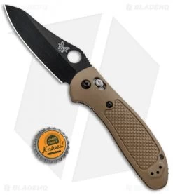Benchmade Griptilian 550BKSN Knife - Sand | Black S30V -Knives Benchmade Store Benchmade Griptilian Axis Lock Sand Black 550BKSN BHQ 92482 jr bottlecap