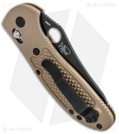 Benchmade Griptilian 550BKSN Knife - Sand | Black S30V -Knives Benchmade Store Benchmade Griptilian Axis Lock Sand Black 550BKSN BHQ 92482 jr side